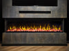 VALERIO® Paris Elektrokamin - Elektrischer 3-in-1 Kamin mit Panoramaview, Heizung, 3D-Flammeneffekt, 12 Flammenfarben, Fernbedienung - Kaminflammen