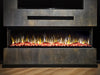 VALERIO® Paris Elektrokamin - Elektrischer 3-in-1 Kamin mit Panoramaview, Heizung, 3D-Flammeneffekt, 12 Flammenfarben, Fernbedienung - Kaminflammen