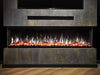 VALERIO® Paris Elektrokamin - Elektrischer 3-in-1 Kamin mit Panoramaview, Heizung, 3D-Flammeneffekt, 12 Flammenfarben, Fernbedienung - Kaminflammen