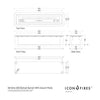 Icon Fires Slimline Brenner 500mm - Kaminflammen