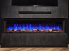 VALERIO® Paris PREMIUM Elektrokamin - Elektrischer 3-in-1 Kamin mit Panoramaview, Heizung, 3D-Flammeneffekt, 12 Flammenfarben, Fernbedienung - Kaminflammen