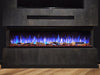VALERIO® Paris PREMIUM Elektrokamin - Elektrischer 3-in-1 Kamin mit Panoramaview, Heizung, 3D-Flammeneffekt, 12 Flammenfarben, Fernbedienung - Kaminflammen