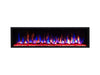 VALERIO® Amsterdam Elektrokamin – Luxuriöses Design mit Anti-Reflexions-Glas, 3D-Flammeneffekt, 5 Flammenfarben & 5 Helligkeitsstufen, Fernbedienung - Kaminflammen